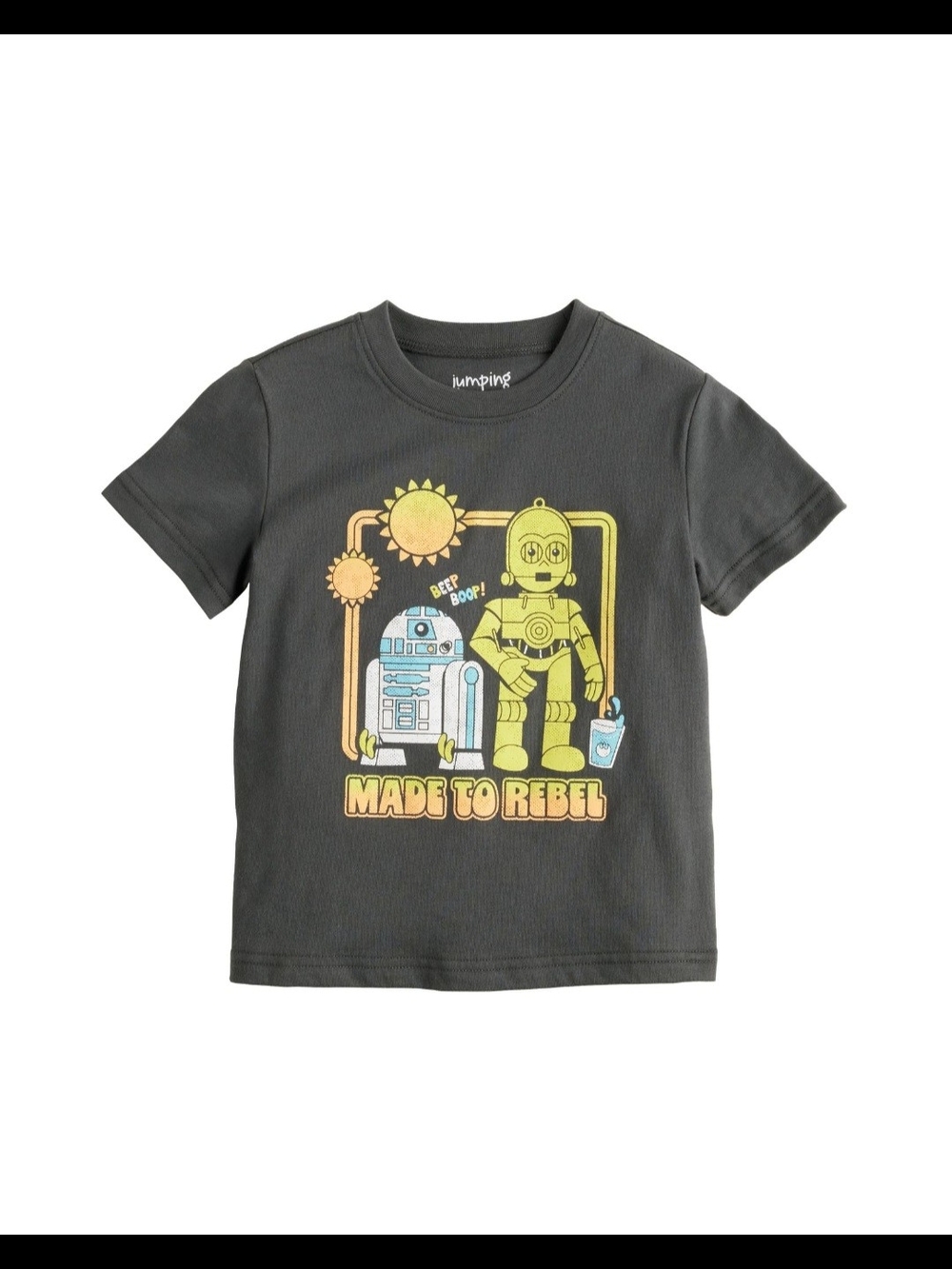 🌻 NWT Star Wars Droids Rebel Graphic Tee Shirt Size 12M